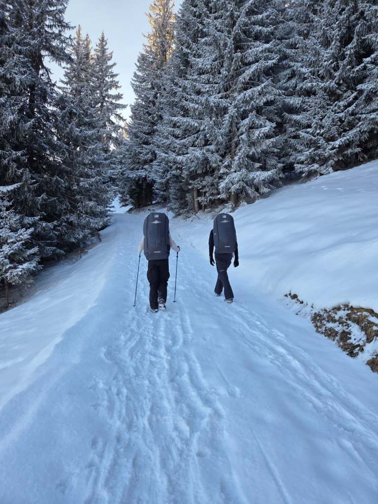 Hike & Fly in winter at the Rellerli